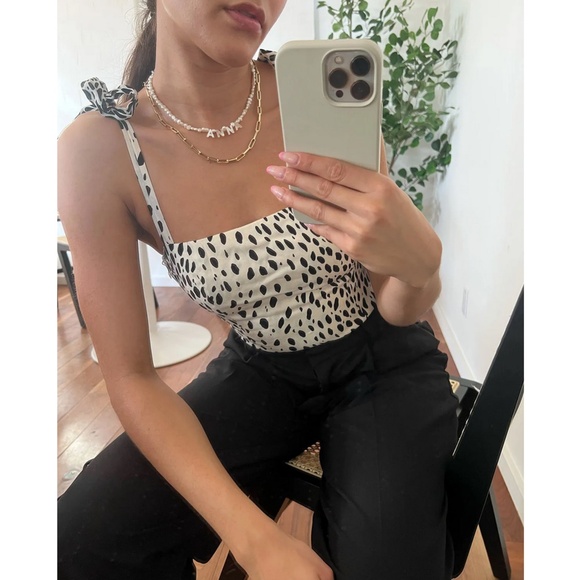 NEW Reformation Ellora Top Cheetah 2 - Picture 1 of 16